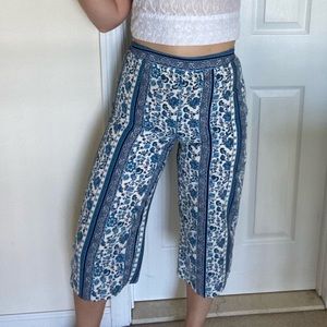 Blue printed pants